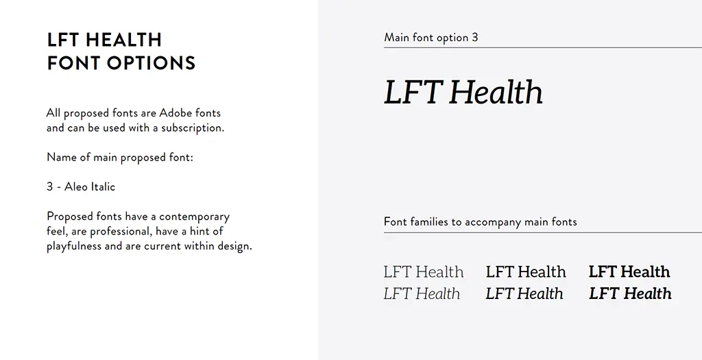 LFT Health Fonts